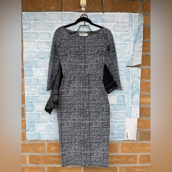 CHIARA BONI LA PETITE ROBE Thayna Plaid Belted Dress size 42/Small - Picture 7 of 16